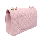 Chanel Shoulder Bag Quilted Single Flap Light Pink Lambskin Chain — view 2