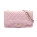 Chanel Shoulder Bag Quilted Single Flap Light Pink Lambskin Chain