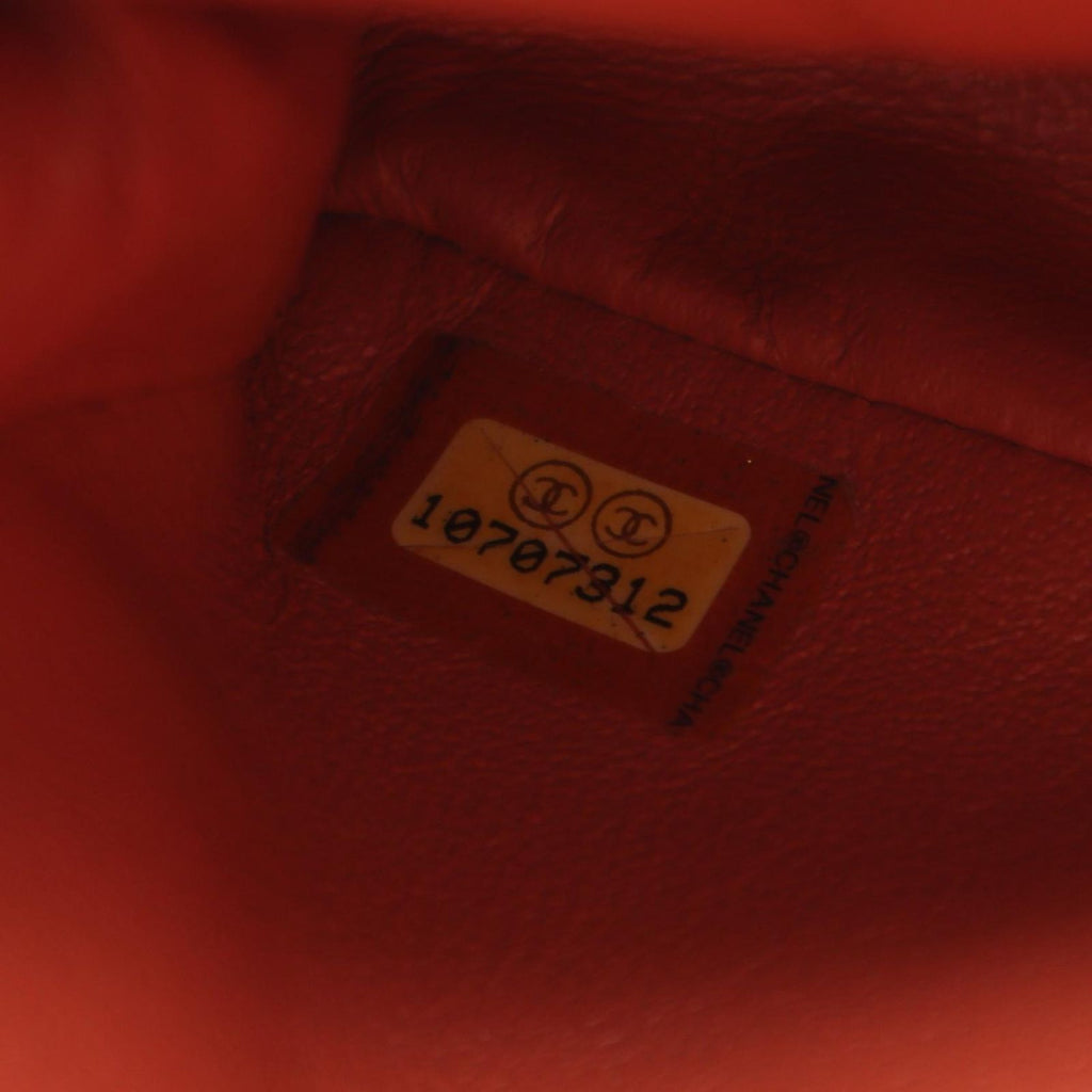 Chanel Shoulder Bag Quilted East Waist Orange Brown Caviar Leather Chain — view 5