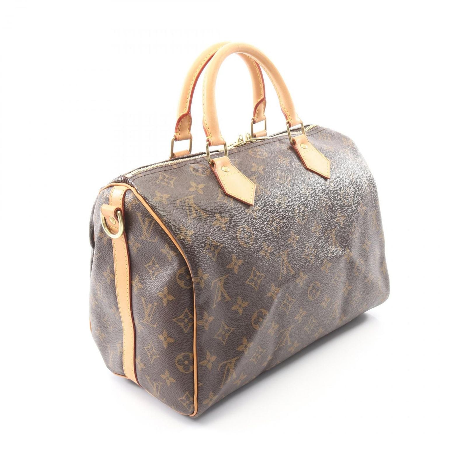 Louis Vuitton Speedy Bandouliere 30 Monogram 2-Way Canvas Leather Handbag — view 2