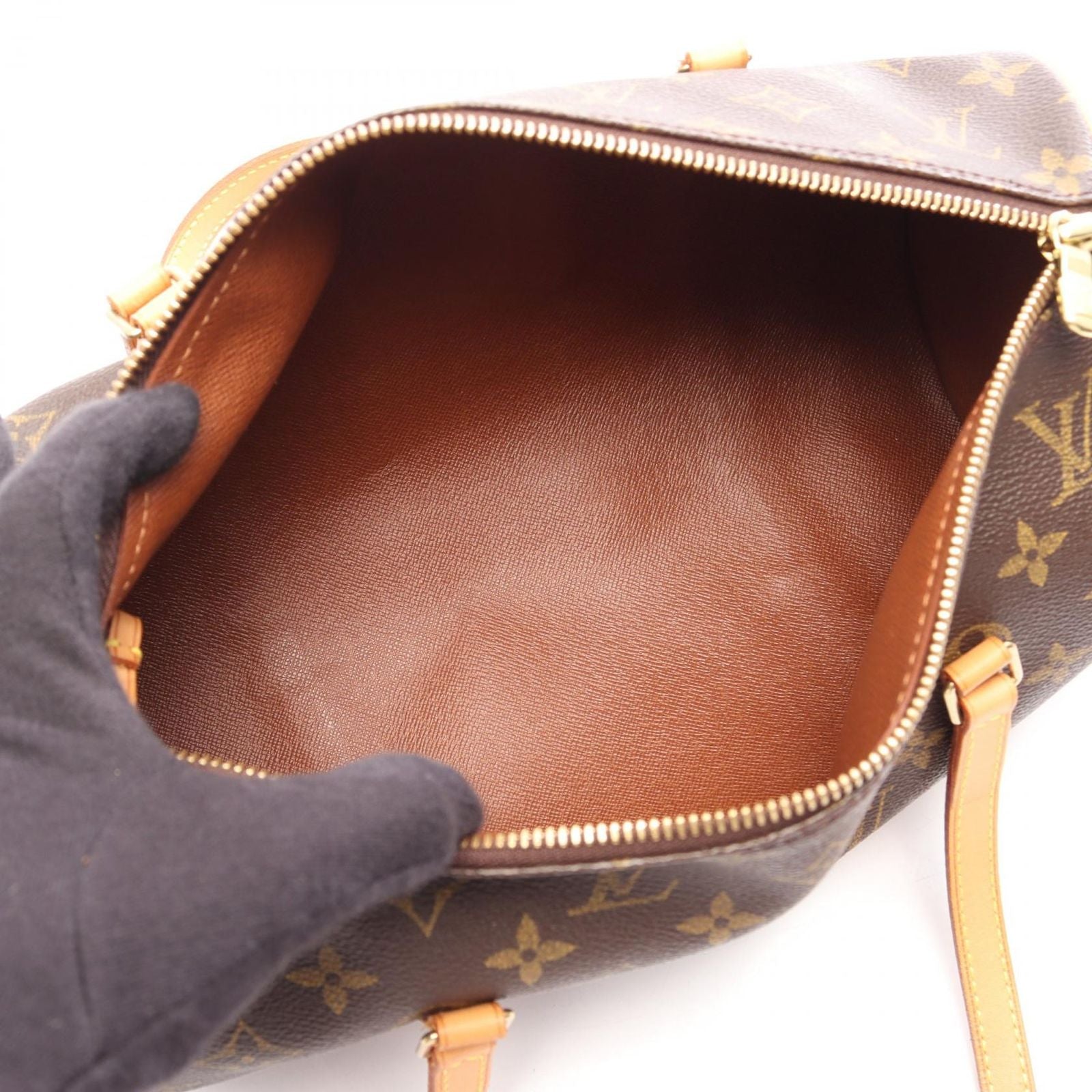 Louis Vuitton Papillon 30 Canvas Leather GM Handbag — view 3