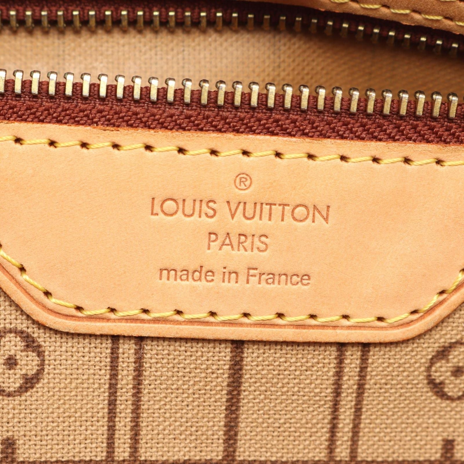 Louis Vuitton Tote Bag Neverfull MM Canvas Leather — view 4
