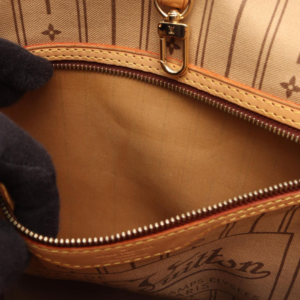 Louis Vuitton Tote Bag Neverfull MM Canvas Leather — view 7