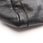 Chanel Tote Bag Choco Bar Black Caviar Leather Mini Bost — view 6