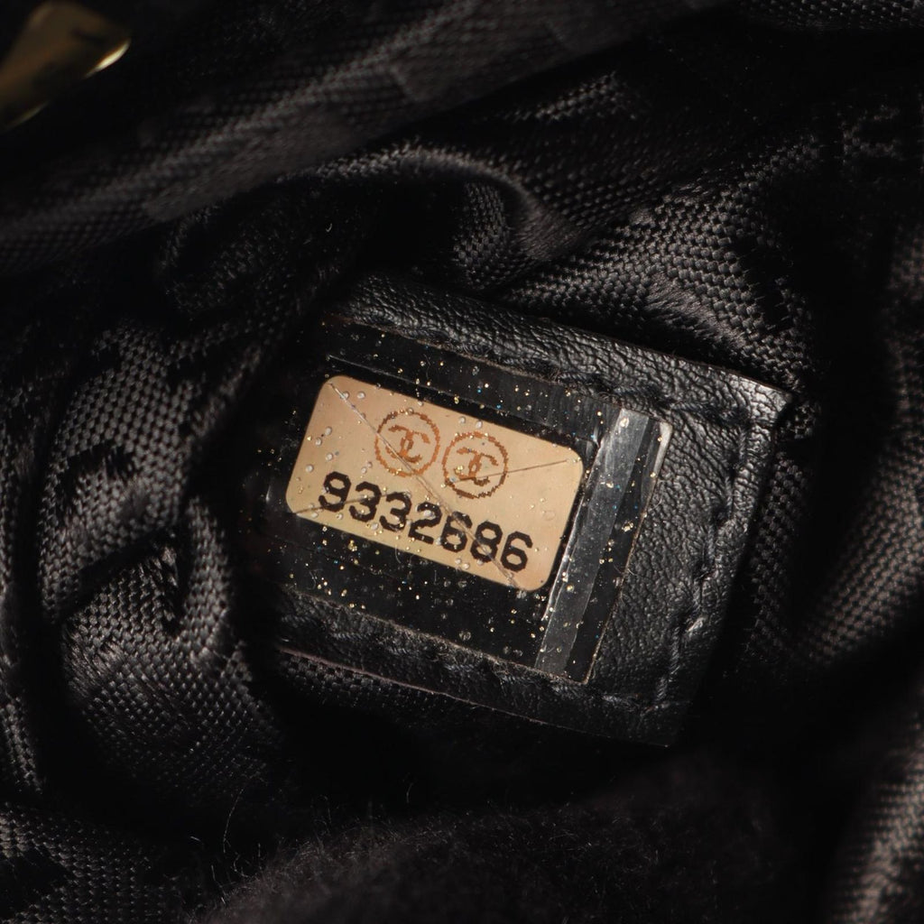 Chanel Tote Bag Choco Bar Black Caviar Leather Mini Bost — view 5