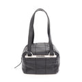 Chanel Tote Bag Choco Bar Black Caviar Leather Mini Bost