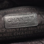 Chanel Tote Bag Choco Bar Black Caviar Leather Mini Bost — view 4