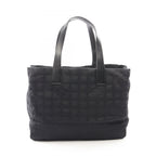 Chanel Tote Bag New Travel Line MM Black Leather MM