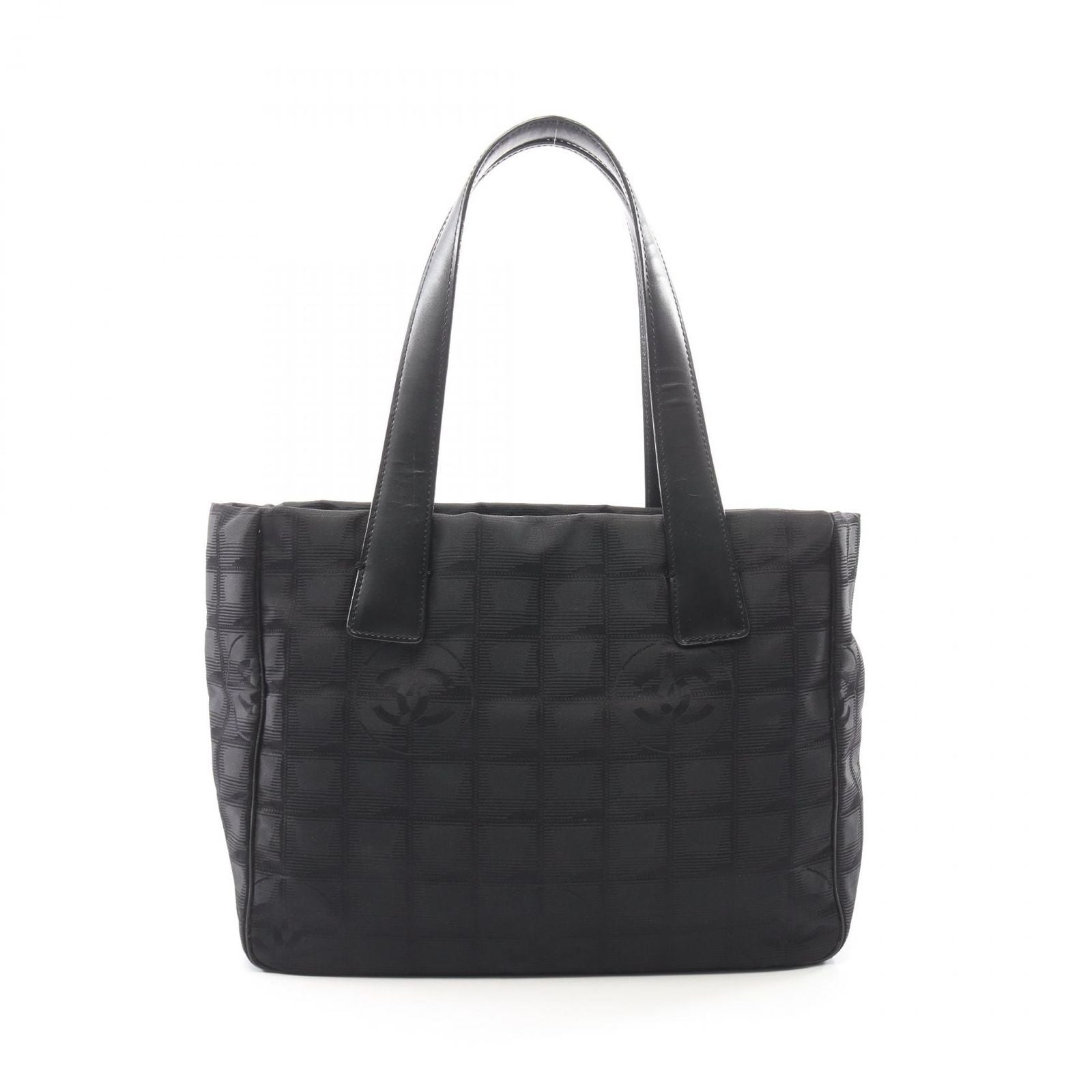 Chanel Tote Bag New Travel Line PM Black Leather PM