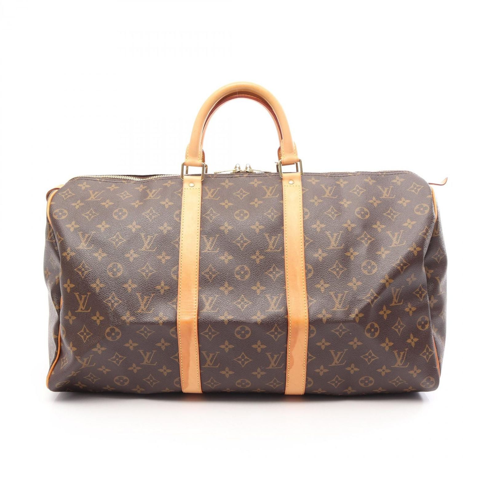 Louis Vuitton Boston Bag Keepall 50 Canvas Leather