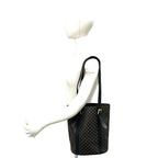 Celine Vintage Macadam Blason Triomphe Pattern Leather Shoulder Bag Tote Brown — view 2