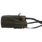 Celine Vintage Macadam Blason Triomphe Pattern Leather Shoulder Bag Tote Brown — view 6