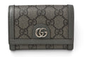 Gucci Bifold Card Case Business Ophidia GG Supreme Gray Wallet