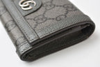 Gucci Bifold Card Case Business Ophidia GG Supreme Gray Wallet — view 4