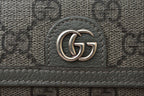 Gucci Bifold Card Case Business Ophidia GG Supreme Gray Wallet — view 3