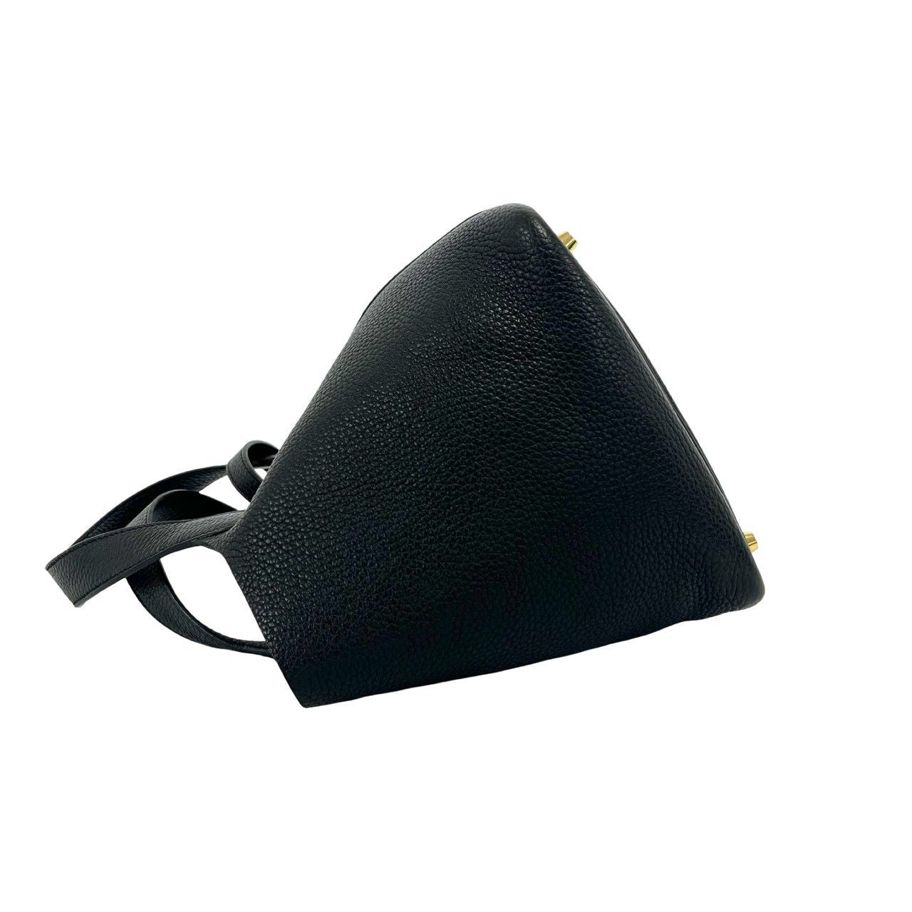 Hermes Picotin Lock PM Taurillon Clemence Leather Handle Tote Bag Black — view 5