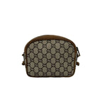 Gucci Vintage Plus Logo Leather Mini Shoulder Bag Pochette Brown — view 3