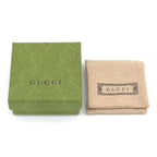 Gucci Interlocking Golmet Chain Ring S No 12 Gold Finish Metal Box Bag — view 6