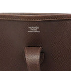 Hermes Shoulder Bag Evelyne Veau Epsom Havana Silver — view 5