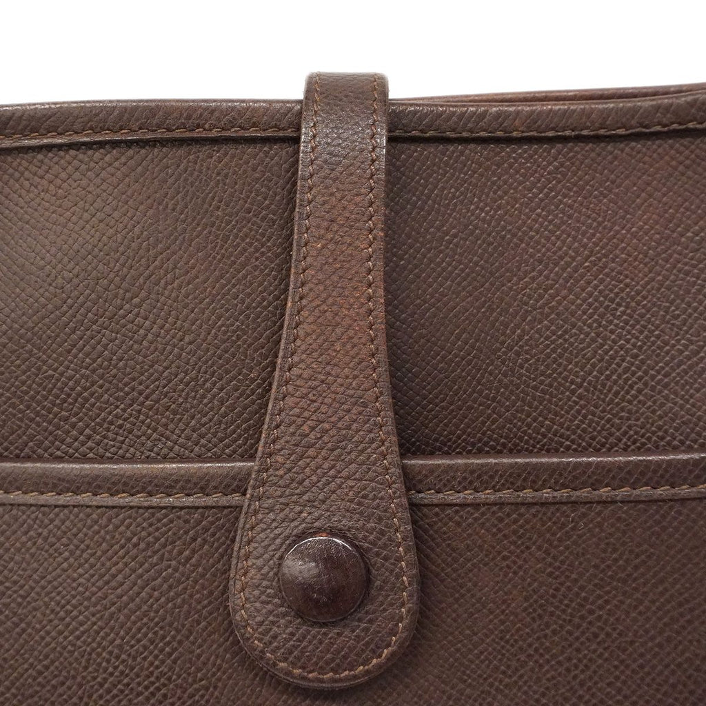 Hermes Shoulder Bag Evelyne Veau Epsom Havana Silver — view 7