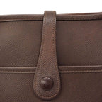 Hermes Shoulder Bag Evelyne Veau Epsom Havana Silver — view 7