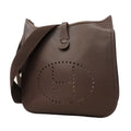Hermes Shoulder Bag Evelyne Veau Epsom Havana Silver