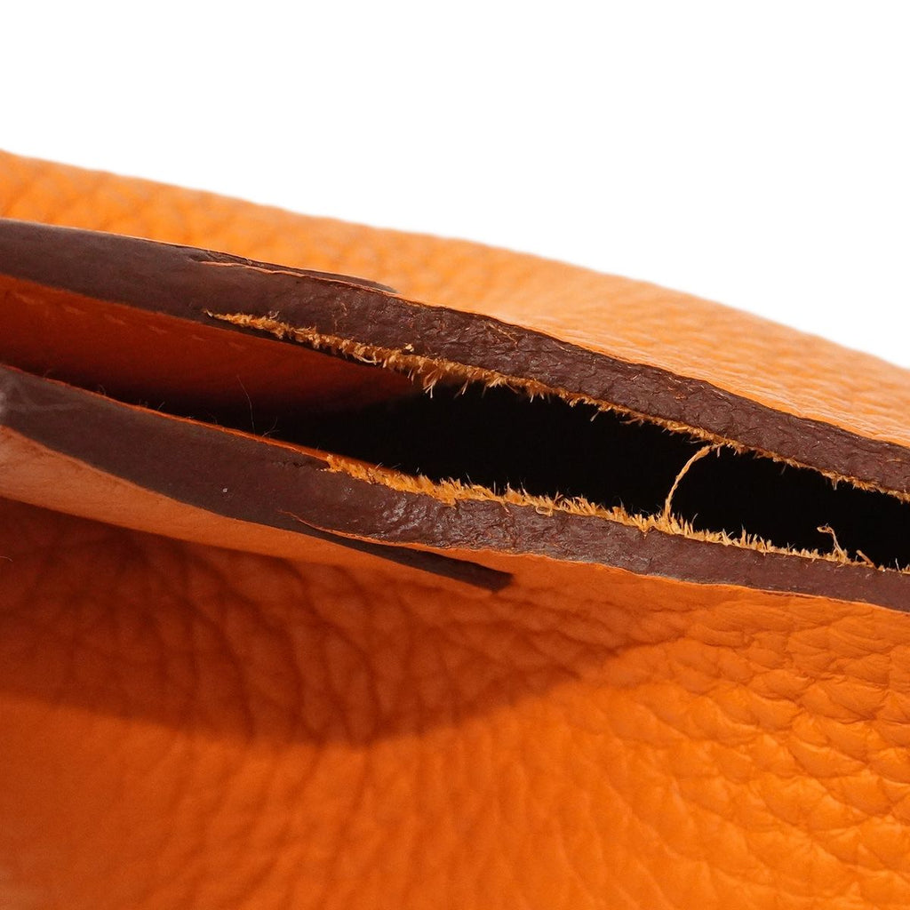 Hermes Picotin Lock PM Taurillon Clemence Orange Silver Handbag — view 7