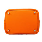 Hermes Picotin Lock PM Taurillon Clemence Orange Silver Handbag — view 3