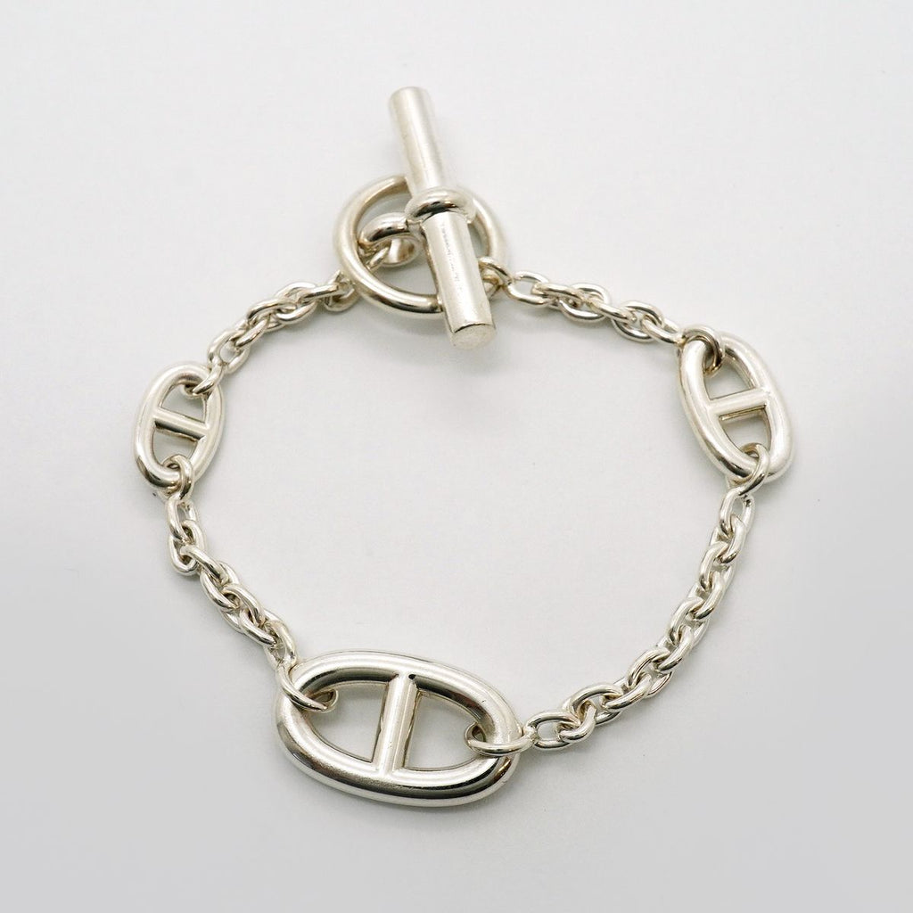 Hermes Chaine D'ancre Farandole 925 Sterling Silver Bracelet — view 3