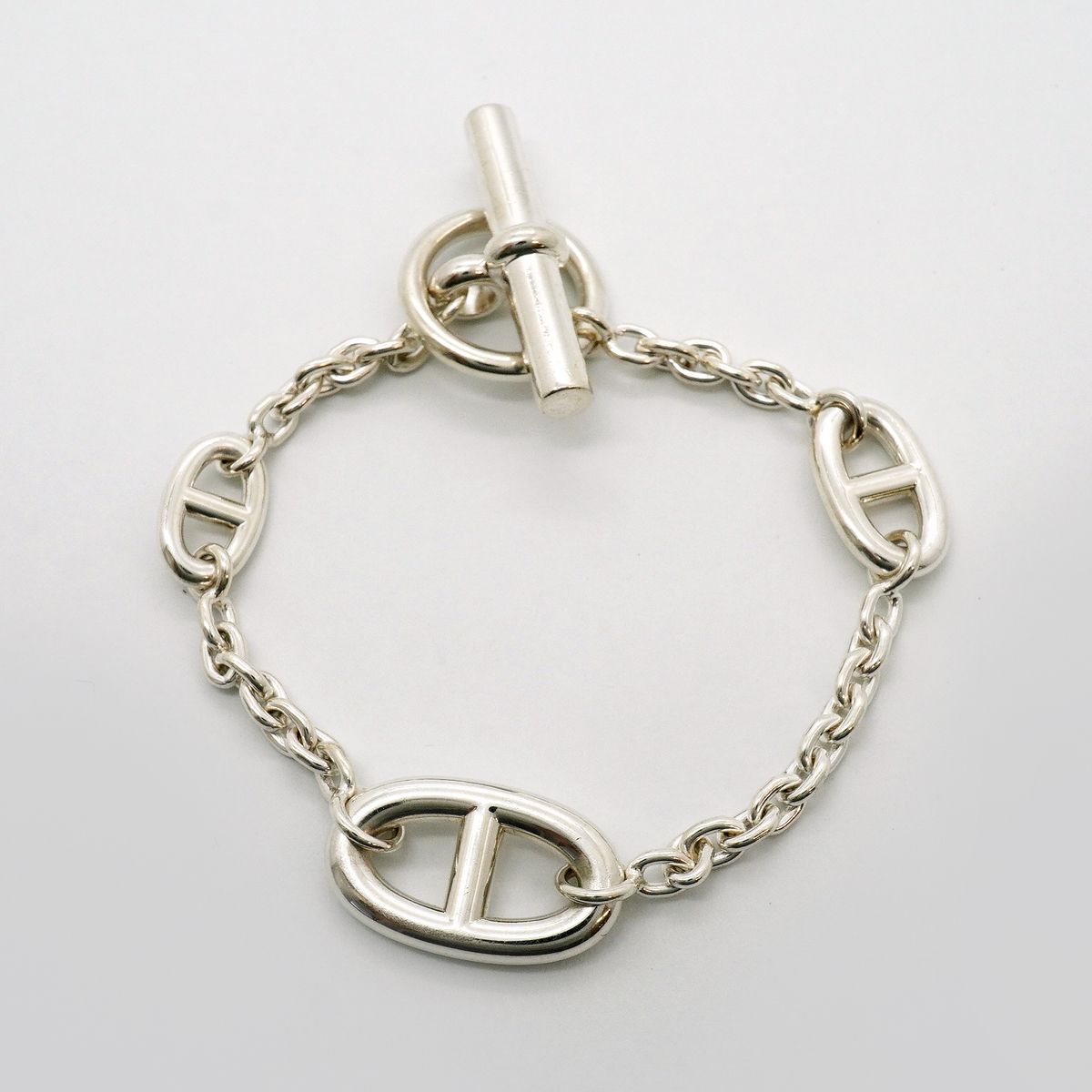 Hermes Chaine D'ancre Farandole 925 Sterling Silver Bracelet — view 3