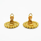 Chanel Earrings Vintage CC Logo Gold Plated — view 6
