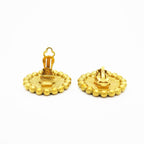 Chanel Earrings Vintage CC Logo Gold Plated — view 3
