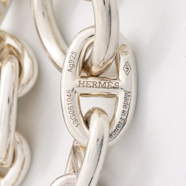 Hermes Chaine D'ancre MM Silver Bracelet — view 5