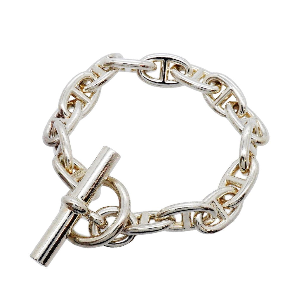 Hermes Chaine D'ancre MM Silver Bracelet