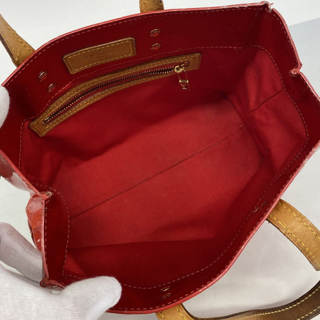 Louis Vuitton Vernis Reed PM Rouge Handbag — view 4