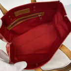 Louis Vuitton Vernis Reed PM Rouge Handbag — view 4