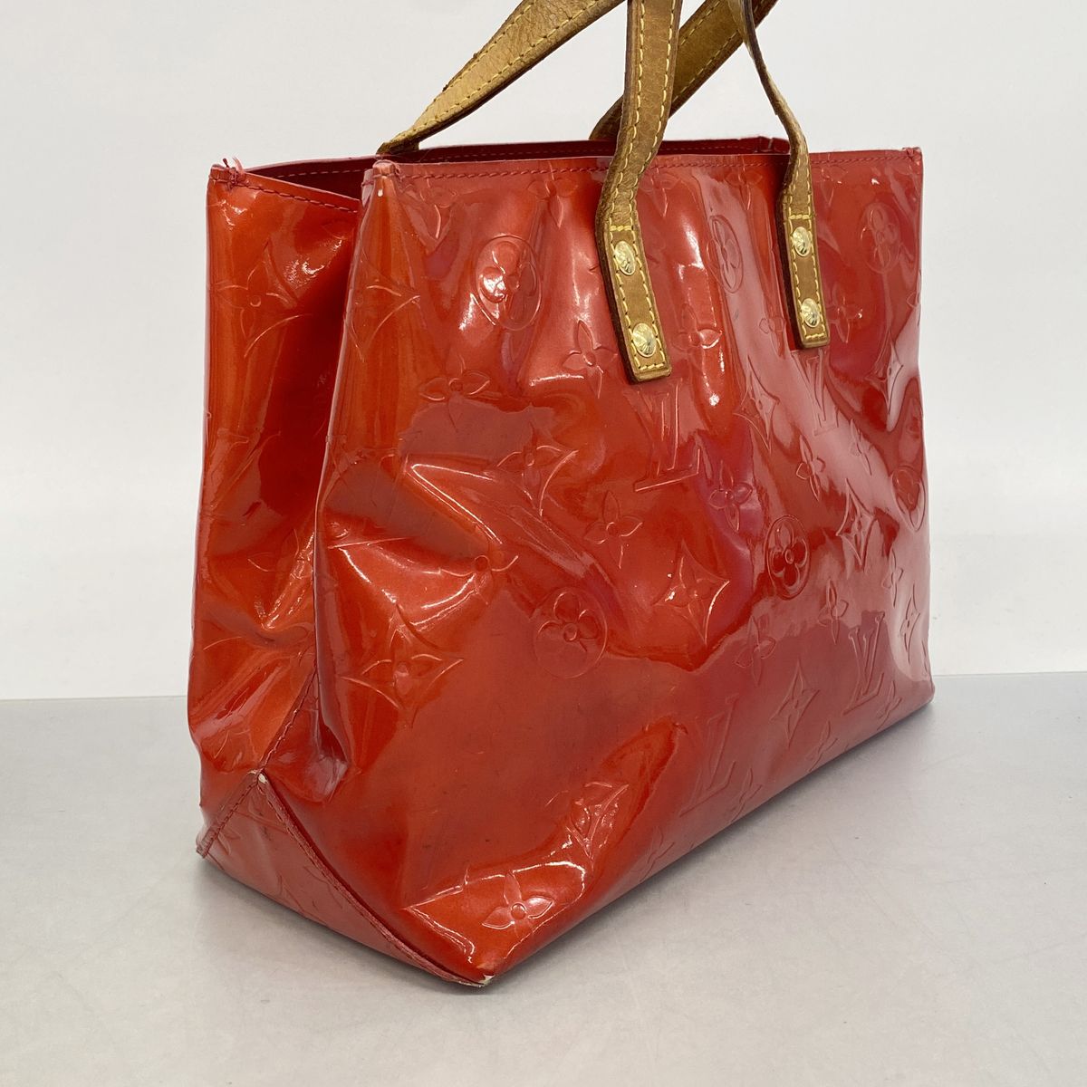 Louis Vuitton Vernis Reed PM Rouge Handbag — view 2
