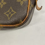Louis Vuitton Shoulder Bag Monogram Pochette Marly Bandouliere Brown — view 7