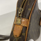 Louis Vuitton Shoulder Bag Monogram Pochette Marly Bandouliere Brown — view 8