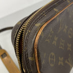 Louis Vuitton Shoulder Bag Monogram Pochette Marly Bandouliere Brown — view 6