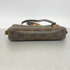 Louis Vuitton Shoulder Bag Monogram Pochette Marly Bandouliere Brown — view 3