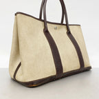 Hermes Tote Bag Garden Party PM Toile Ash Brown Silver — view 2
