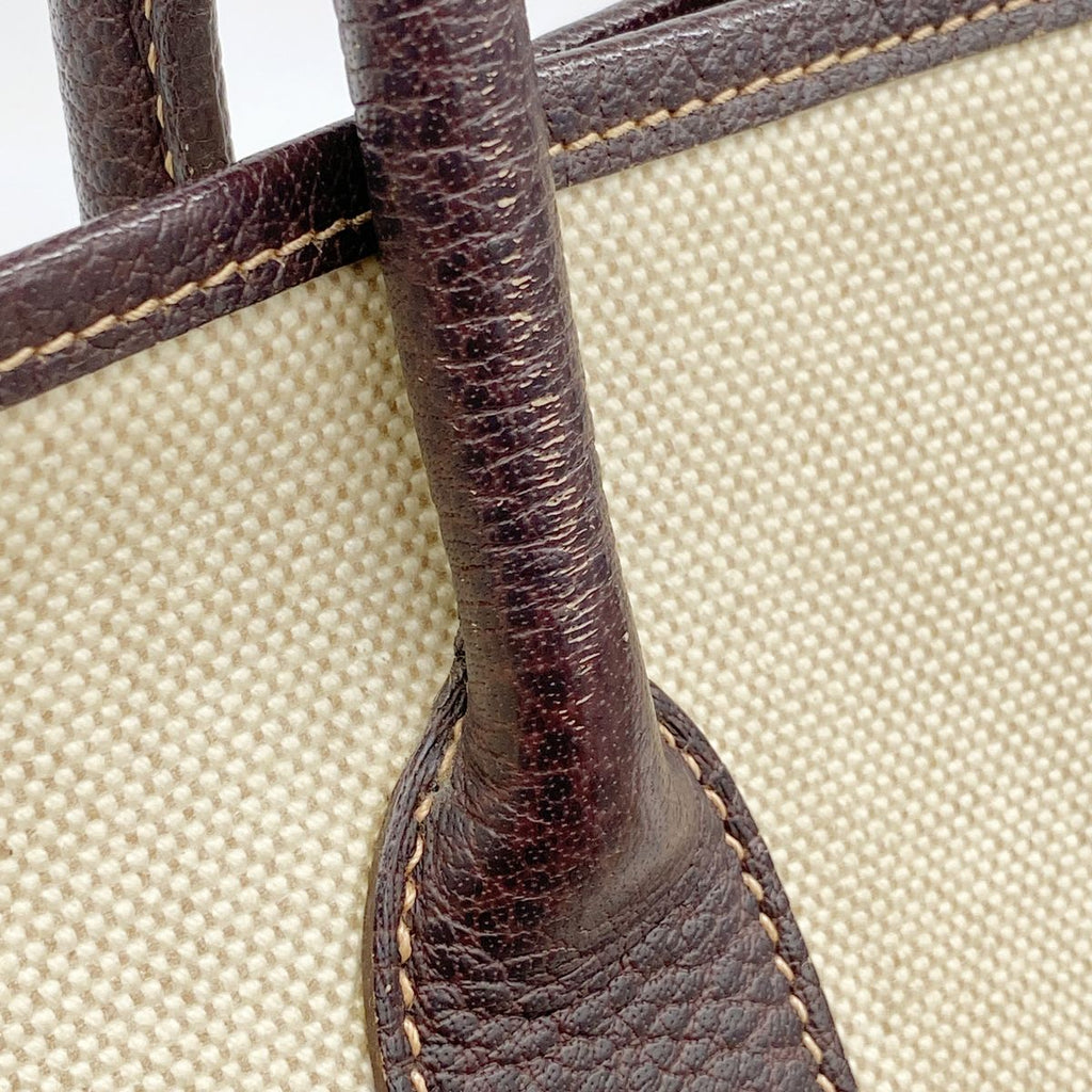 Hermes Tote Bag Garden Party PM Toile Ash Brown Silver — view 8