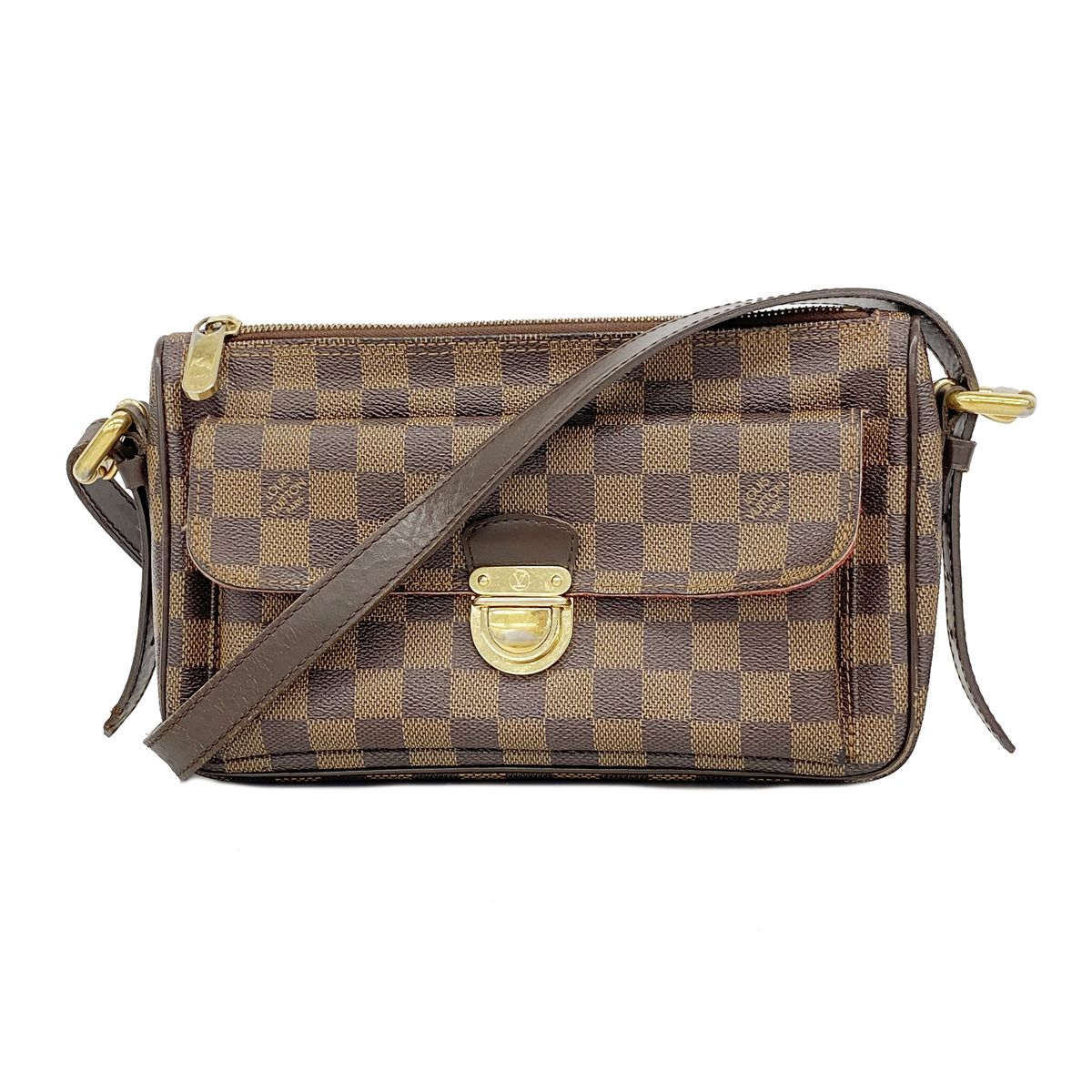 Louis Vuitton Shoulder Bag Damier Ravello GM Ebene