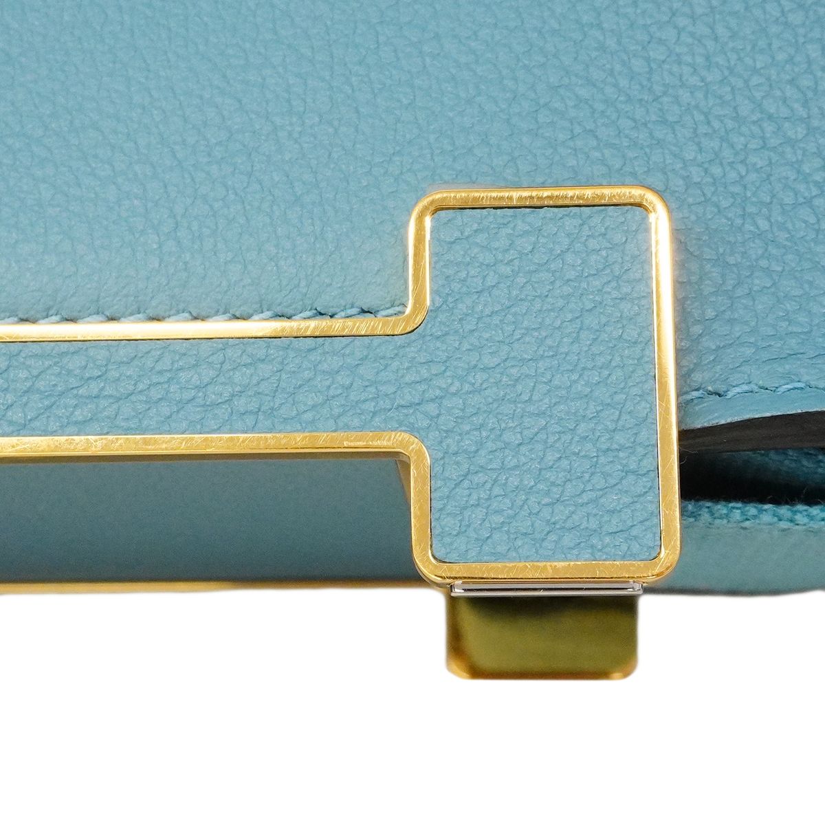Hermes Shoulder Bag Geta Ever Color New Blue Jean Gold — view 7
