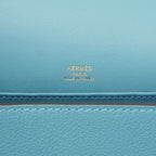 Hermes Shoulder Bag Geta Ever Color New Blue Jean Gold — view 5