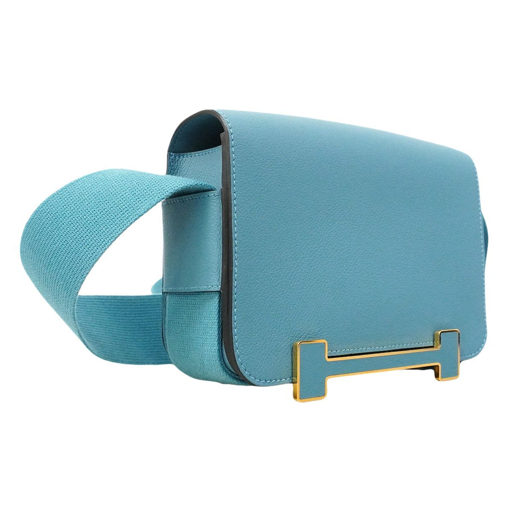 Hermes Shoulder Bag Geta Ever Color New Blue Jean Gold — view 2
