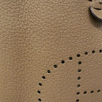 Hermes Shoulder Bag Evelyne Taurillon Clemence Etoupe Silver — view 7