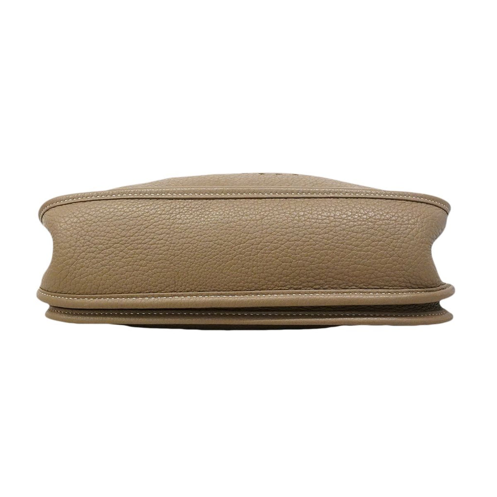 Hermes Shoulder Bag Evelyne Taurillon Clemence Etoupe Silver — view 3