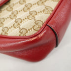 Gucci Shoulder Bag GG Canvas Marmont Beige Red Gold — view 6